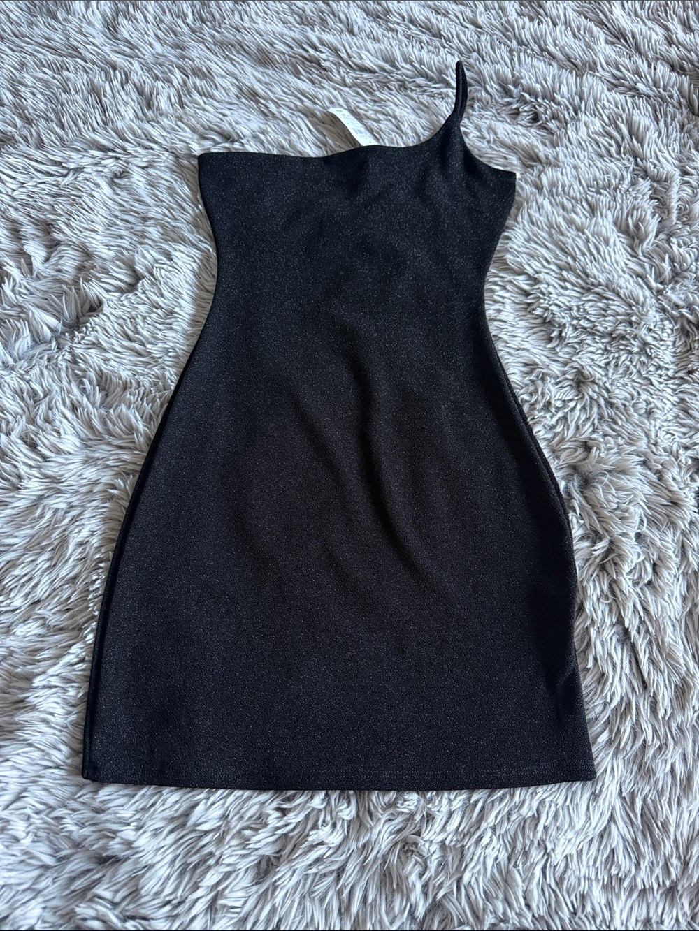 Windsor Black One-Shoulder Mini Dress
